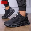 Herren-Laufschuhe, atmungsaktives Mesh, leichte Turnschuhe, Fitnessstudio-Trainingsschuhe mit Gel zum Joggen, Gehen, bequeme Sportschuhe