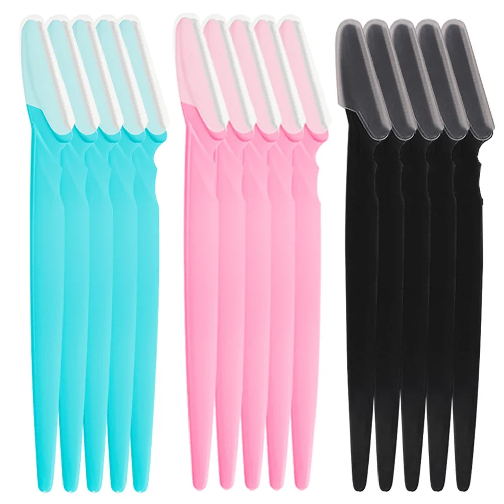 Dermaplaning Tools Gesichtsrasierer mit Präzisions-Mehrzweck-Peeling, 15-teiliges Augenbrauenrasierer für Frauen, decken kleine Make-up-Werkzeuge ab Image