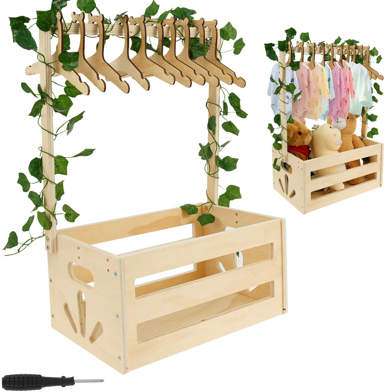 Holz Baby Kiste Schrank Kit Einfach zu Installieren Baby Holz Box Lagerung Rack Baby Dusche Geschenk Kleidung Holz Lagerung Organizer