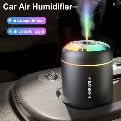 180ML Car Mini Aroma Diffuser Perfume Air Humidifier Essential Oil Purifier Aromatherapy Color Lights For Car Home Bedroom