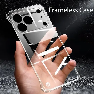 Rahmenlose, schlanke, klare, transparente Kunststoff-PC-Hartschale für Apple iPhone 17 Pro Max 17 Air Back Phone Cases Cover Fundas Coque