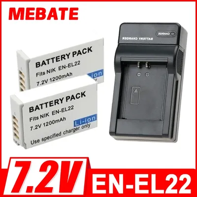 EN-EL22 ENEL22 EL EL22 1200mAh Battery for Nikon 1 J4 Nikon 1 S2 Camera for Nikon EL22 Camera Bateria