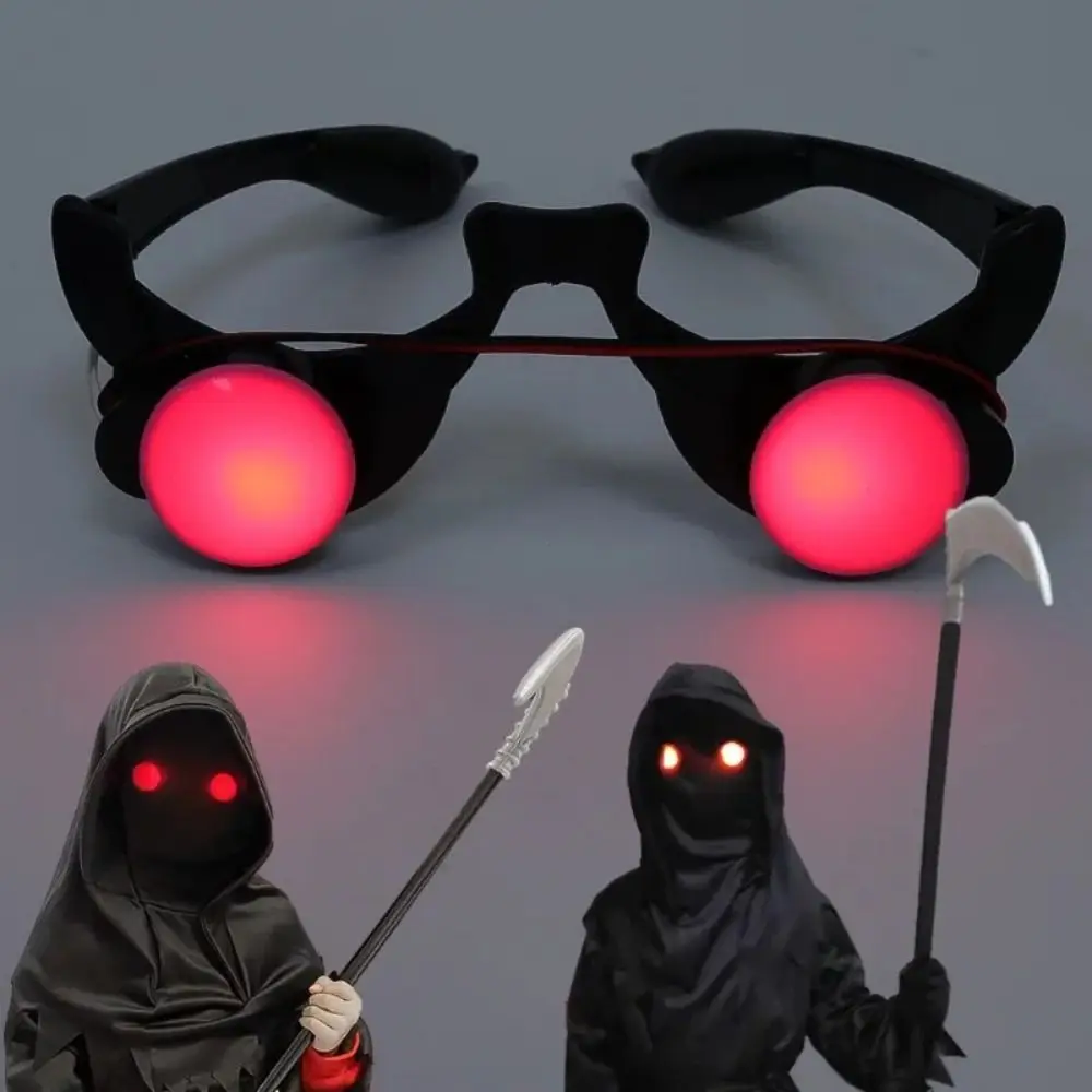 Halloween Horror Red Eye Glasses Props Funny Scary Horror Glasses Party Tricky Eyes Cosplay Prop Glow In The Dark