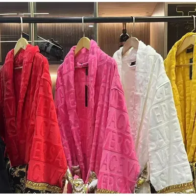 Bathrobe Men Women Sleepwear Long Robe Cotton Luxury Hotel Style Pajamas Homewear Comfortable Plush Loungewear