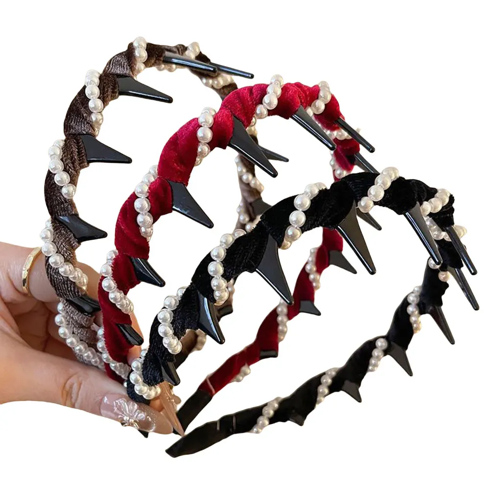 3-teiliges elegantes Stirnband, dekoratives Haarband, modisches rutschfestes Haarband, modisches Haar-Accessoire, Geschenke für Frauen und Mädchen Image