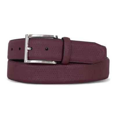 Nautica Men's Perforated Leather Belt 605 (Pink Shrimp), 36W
