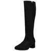 Stiefel GABOR "Gabor Stiefel Veloursleder", Damen, Gr. 43, schwarz, Veloursleder, casual, Schuhe