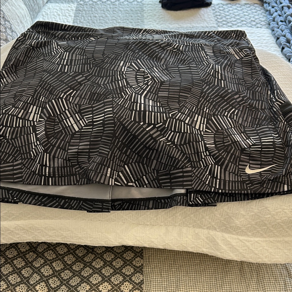 Nike Skirts | Fun Designed Golf/Tennis Skirt Nike Very Comfortable | Color: Gray/Silver | Size: L