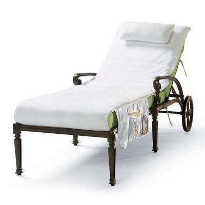 Cushioned Velour Chaise Cover - ...