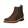 Stiefelette CLARKS "Clarks Stiefelette Leder", Herren, Gr. 42,5, braun, Leder, casual, Schuhe