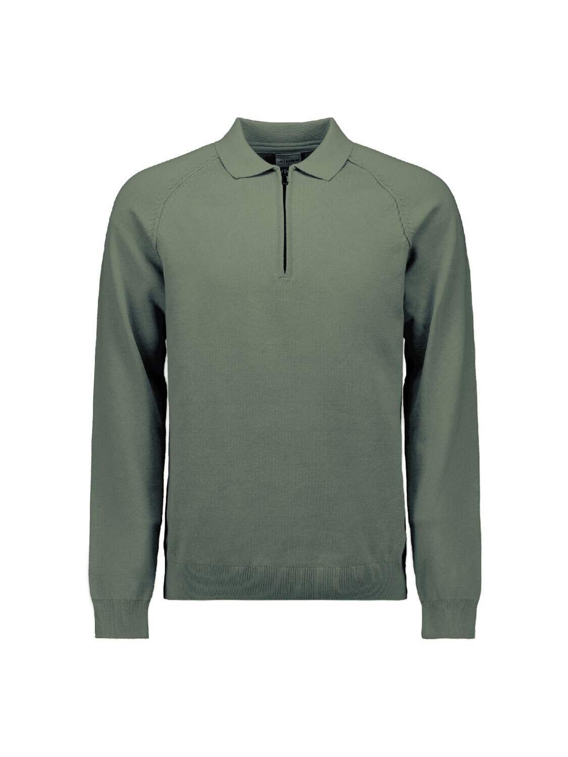 Stehkragenpullover NO EXCESS "No Excess Half-Zip-Polo-Pullover", Herren, Gr. 3XL, dunkelgrün, 90% Baumwolle, 10% Nylon, Pullover Image