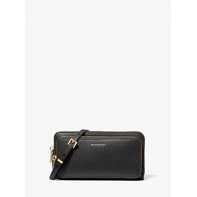 Mk Jet Set Large Pebbled Leather Convertible Crossbody Bag