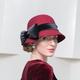 elegante ispirazione vintage 100% lana / cappelli di velluto con finiture / fiocco in raso 1pc occasione speciale / copricapo per le vacanze