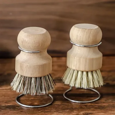 Bamboo Brush For Drain Rack, Wooden Dish Brush For Washing Dishes Pots Pans Kitchen Sink For Washing Dishes, Pots, Pans And Sink