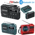 Registratore radio digitale ricaricabile con radio FM digitale portatile con display a LED Altoparlante radio Bluetooth 5.4 per viaggi a casa