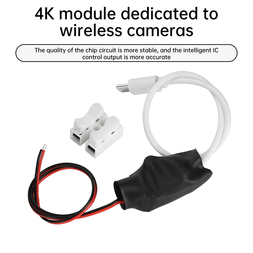 Trasformatore di alimentazione per telecamera wireless da 220 V a 5 V 1A Adattatore di monitoraggio WiFi Mini cavo di alimentazione per fotocamera da 5 W Porta USB/tipo C