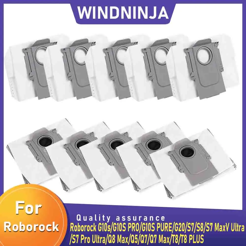 Staubbeutel für Roborock G10s/G10S PRO/G10S PURE/G20/S7/S8/S7 MaxV Ultra/S7 Pro Ultra/Q8 Max/Q5/Q7/Q7 Max/T8/T8 PLUS Zubehör Image