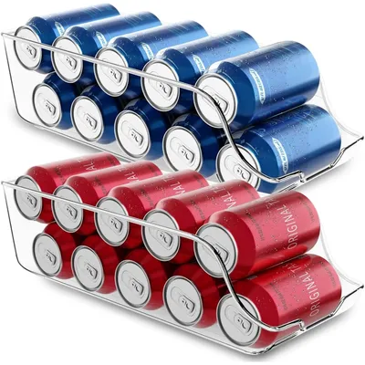 Soda Can Organizer For Pantry - Refrigerator or Fridge Organizer and Storage -Can Storage Organizer Pantry, Kitchen Organization