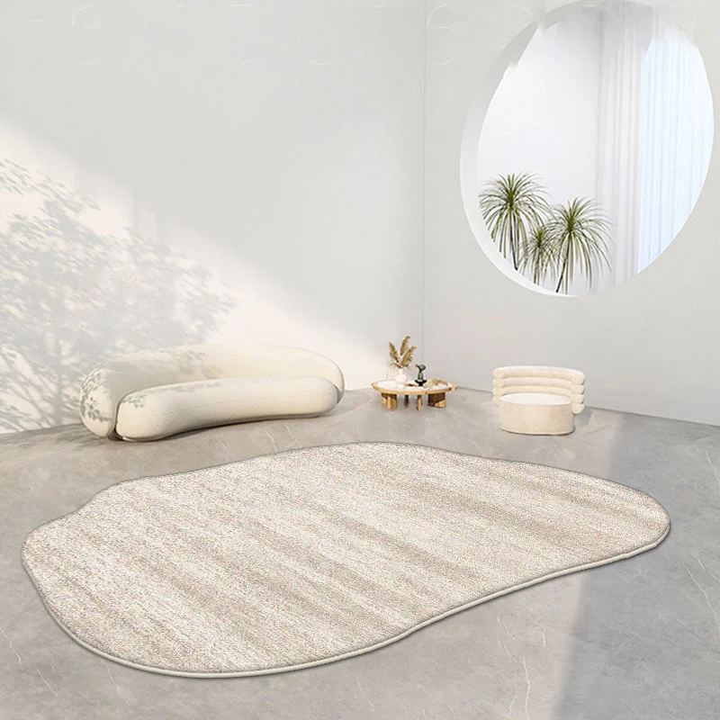 Moderne unregelmäßige ovale Teppiche für Wohnzimmer, Kinder, Schlafzimmer, Teppich, weiche, flauschige Nachttischteppiche, kurze Plüsch-große Teppiche Image