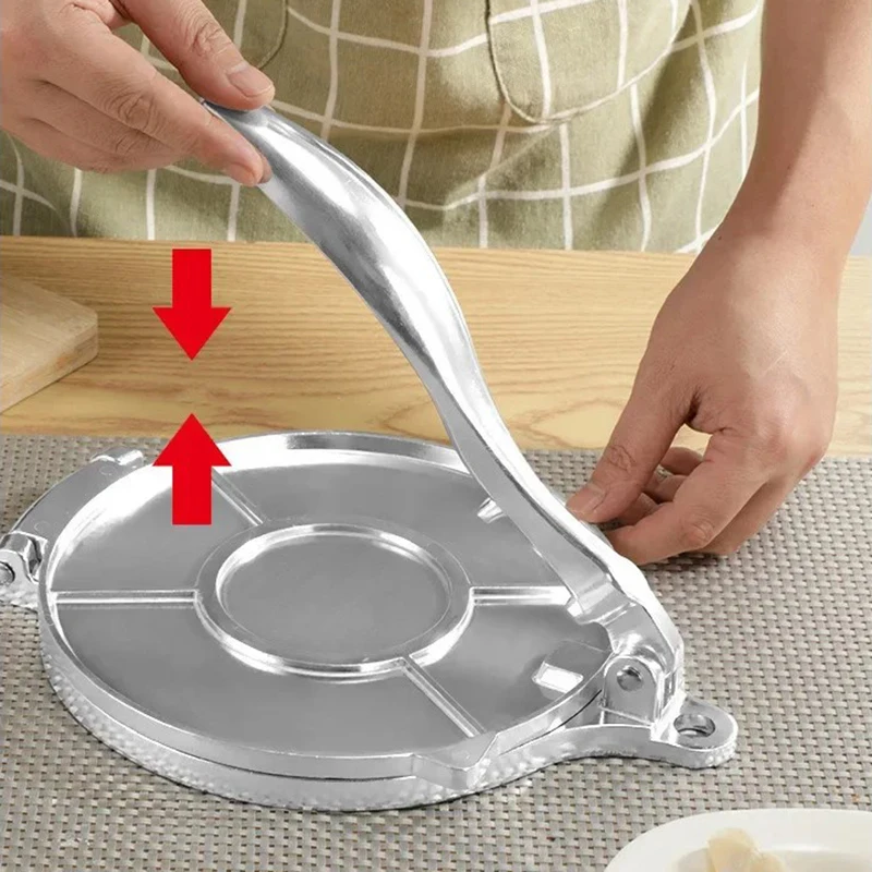16/20 cm Tortilla Pfannkuchen Teig Abdeckung Pressen Maschine Aluminium Legierung Teig Pressen Werkzeug Küche Kochen Zubehör Image