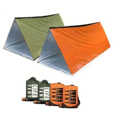 Lightweight Design 2 Person Tunnel Tent - Waterproof PE Material - Perfect for Hiking & Backpacking
