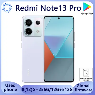 Global Firmware Xiaomi Redmi Note 13 pro 5G Smartphone Snapdragon 7s Gen 2 5100mAh 67W Cellphone No Charger Used Phones