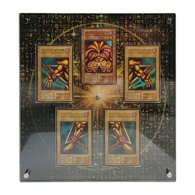 Diy Self Made Yu-Gi-Oh! Exodia Acryl Kombination Karte Ziegel Sammlung Karte Karte Display Stand Anime Karte Geschenk Spielzeug