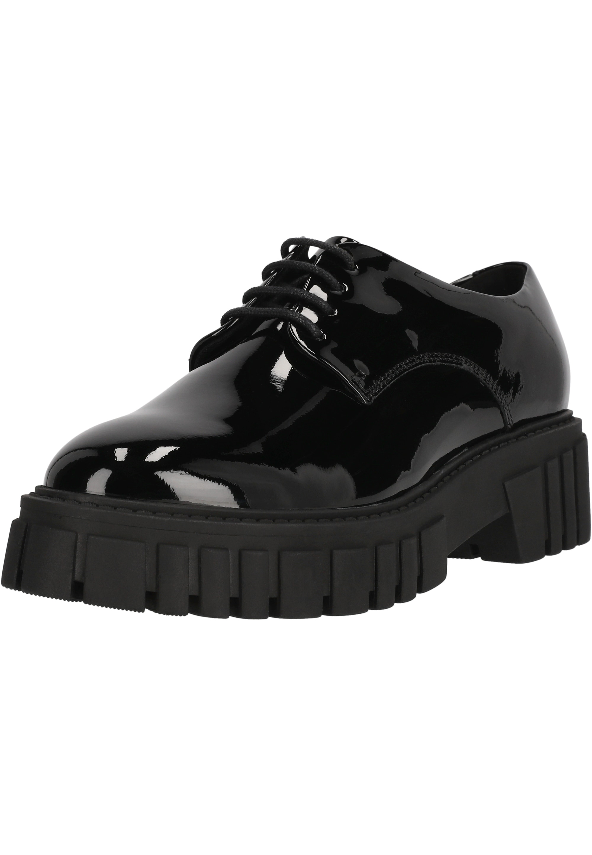 Slipper CLARKS "Page Walk", Damen, Gr. 39,5, schwarz, Leder, Schuhe, mit Oversized-Sohle für modernen Twist