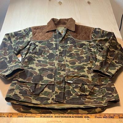 Carhartt Jackets & Coats | Vtg Carhartt Hunting Jacket Cq103 Large Camo Green Brown Quilt Lined Duck Bag | Color: Green | Size: Xl