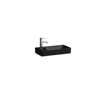 LAUFEN Handwaschbecken MEDA 235x460x115 asym. o.Hl. o.Ül. Becken re schwarz matt, H8151147161121 H8151147161121 Image