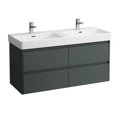 LAUFEN Waschtischunterschrank BASE 2.0 446x1168x515 4 Schubl m. Griffmulde f.WT H814966 verkehrsgrau H4113241082661 Image
