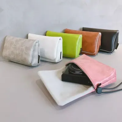 PU Camera Bag for Canon G7x Three Sony Zv1f Ricoh Grccd Card Machine Small Portable Zv1 Digital Camera Cosmetics Bag
