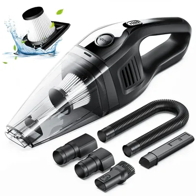 Car Vacuum Cleaner Wireless 6000PA Large Suction Handheld Portable Household Small Vacuum Cleaner 80W High Power