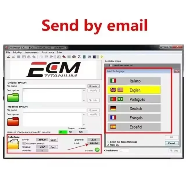 2025 new ECM TITANIUM Chip Tuning SoftwareWith Plugins More Functions Send cd USB+2023 WinOLS 4.51 Auto ECU +2020 Damos