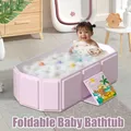 Vasca da bagno pieghevole per bambini Vasca da bagno pieghevole per bambini 0-8 anni Lavabo da doccia antiscivolo per bagno Asilo nido Viaggi