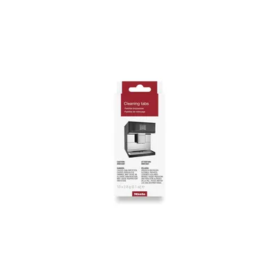 Miele Original Cleaning Tablets for Coffee Machines, Removes Oil and Residue, 10 Tablets