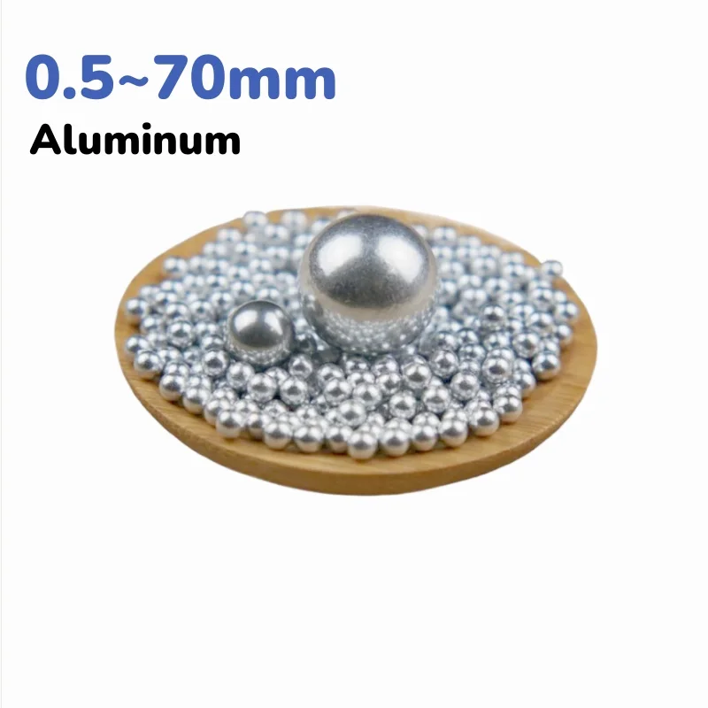 Precision Aluminum Balls Pure Solid Smooth Beads Aluminum Ball 0.5/0.6/0.7/0.8/0.9/1/1.1/1.2/1.3/1.4/1.5/1.588/2/2.2-70mm