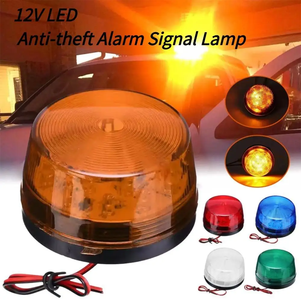 1Set 12V LED Luce stroboscopica Manutenzione stradale Luce lampeggiante Lampada di segnalazione allarme antifurto Spia di sicurezza per camion per automobili