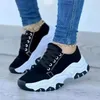 2024 neue Frauen Turnschuhe Mode Plattform Lace Up Casual Sport Schuhe Bequeme Laufschuhe Damen Vulkanisierte Schuhe Weibliche Schuhe