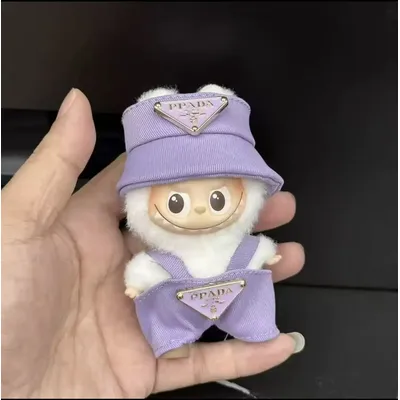 New corduroy For Labubu Doll Clothing Set Hat 10cm Clothes Shoes Doll DIY Accessories Training Sitting Party Games Toys Gifts