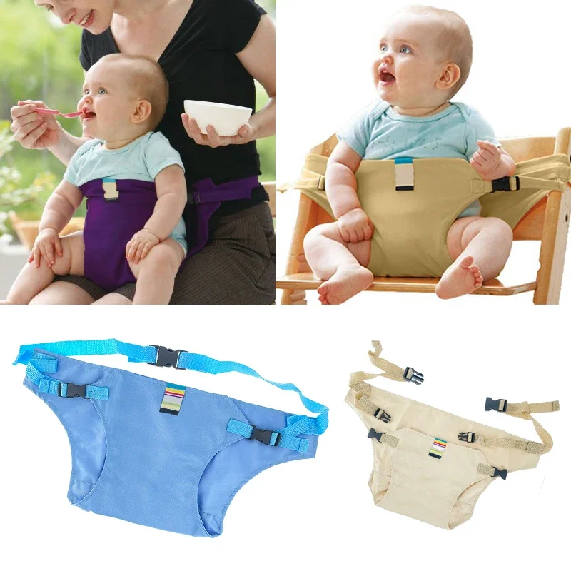 Baby Esszimmer kinder Stuhl Sicherheitsgurt Tragbare Sitz Mittagessen Stuhl Sitz Stretch Wrap Fütterung Stuhl Harness baby Booster Sitz