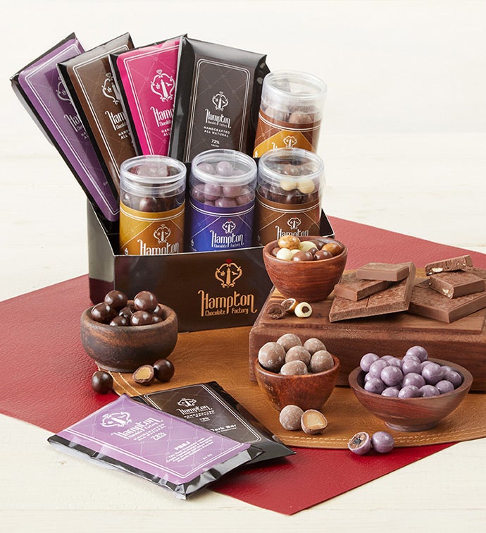 Chocolate Lover Luxury Gift Basket, Family Item Food Gourmet Candy Confections Chocolate, Gifts by Simply Chocolate