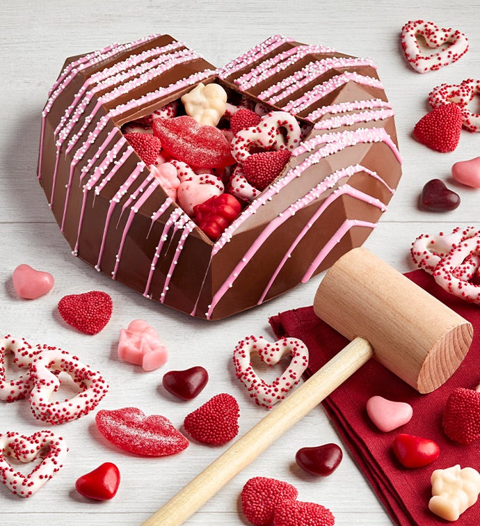 Simply Chocolate® Breakable Chocolate Heart, Family Item Food Gourmet Candy Confections Chocolate, Gifts