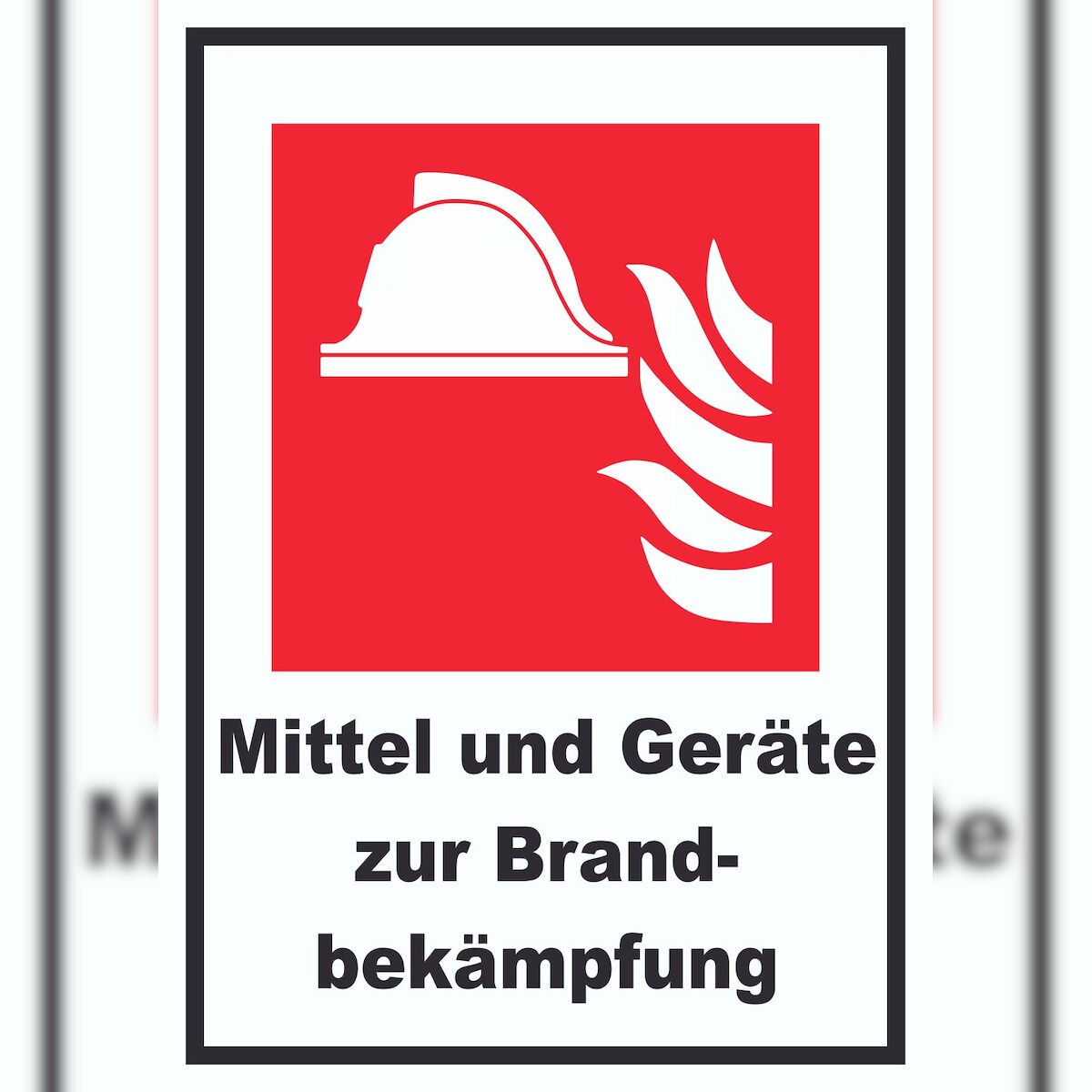 HB-Druck Mittel und Geräte zur Brandbekämpfung Schild A5 (148x210mm) Image