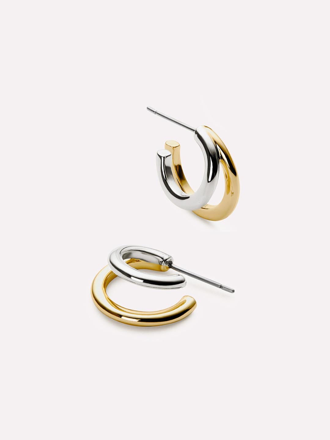 Women's Scarlett Double Hoop Earrings by Ana Luisa in Two Tone (Size OS)