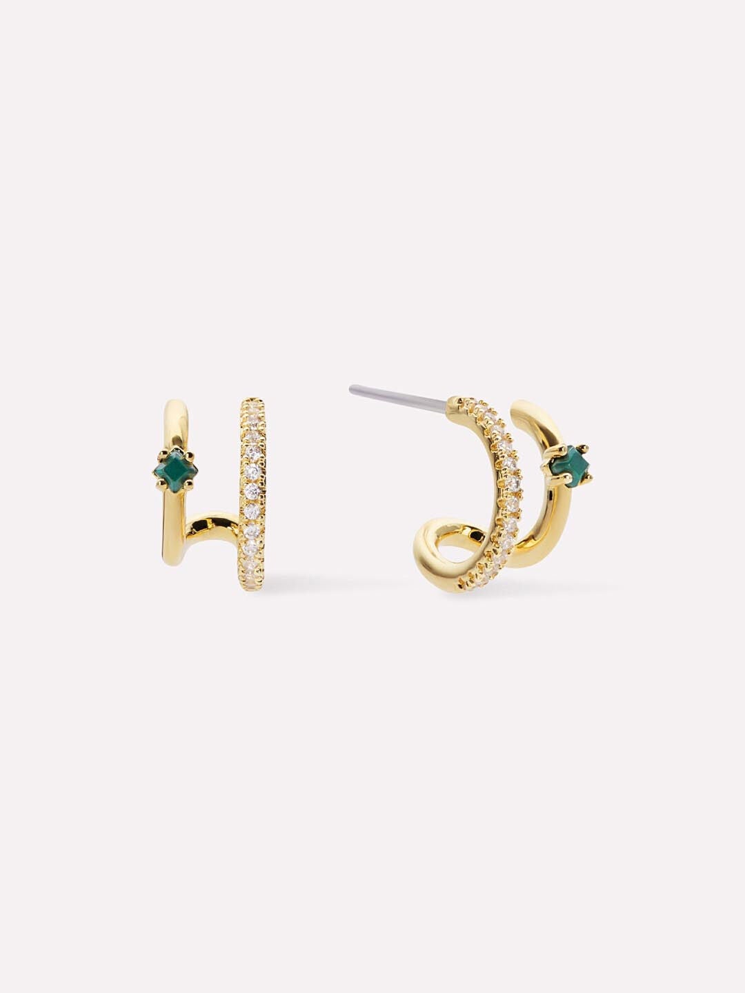 Women's Percy Double Hoop Earrings by Ana Luisa in Gold (Size OS)