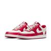 Sneaker NIKE SPORTSWEAR "COURT VISION LO", Gr. 46, gym rot, summit weiß, Synthetik, sportlich, Schuhe, inspiriert vom Design des Nike Air Force