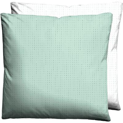 Kissenbezüge BIBERNA Gr. 2, grün (mint), B:40cm L:40cm, Baumwolle, 100% Baumwolle, Kissenbezüge Image