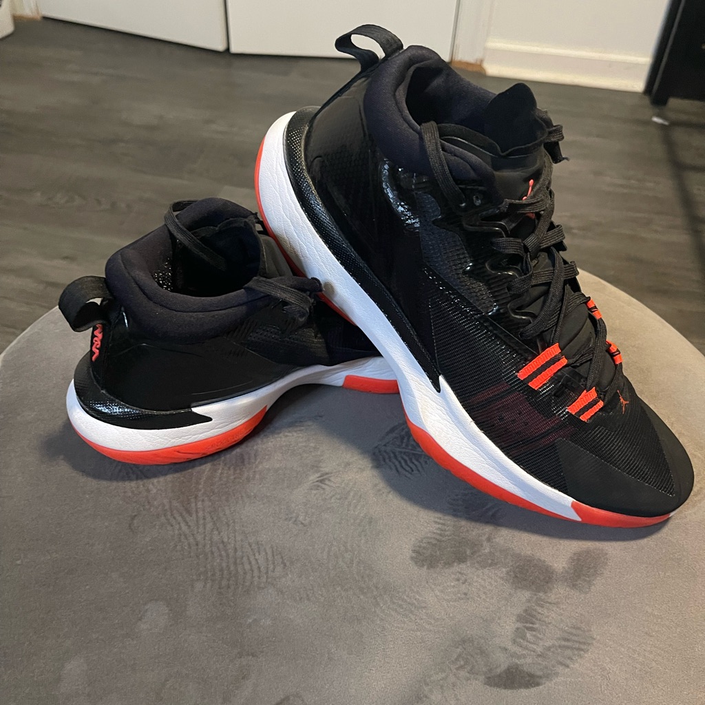 Nike Shoes | Air Jordan Men's Black And Red Athletic Shoes | Color: Black/Red | Size: 12