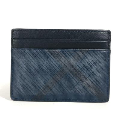 Burberry Other | Burberry Check Business Card Holder Pass Case Holder/Card Leather Men's Women's | Color: Black | Size: Os